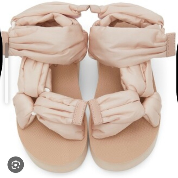 Light Pink Puffy Red Valentino Platform Sandals - Picture 1 of 7